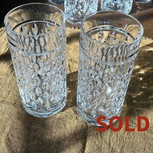 2 Ralph Lauren German-made, Lead Crystal ASTON Highball/Cocktail Glasses